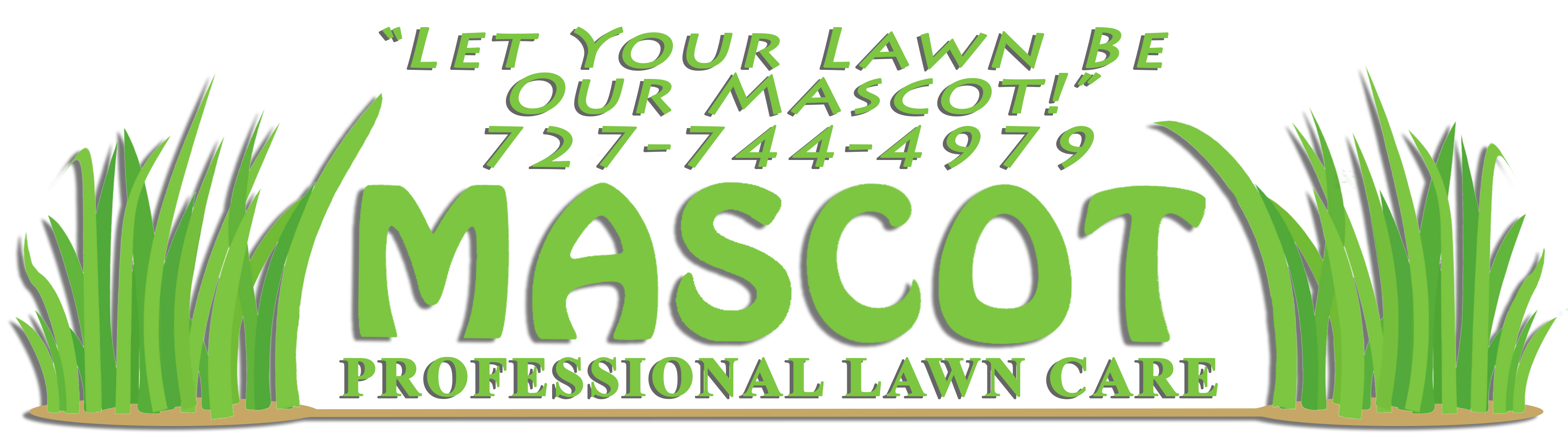 mascot lawncare logo